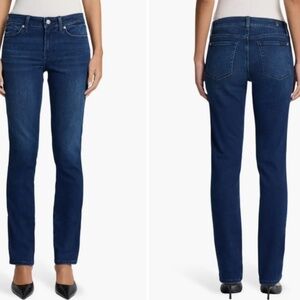 7 For All Mankind Kimmie Straight Leg B(air) Jeans Size 31 Dark Wash Stretch
